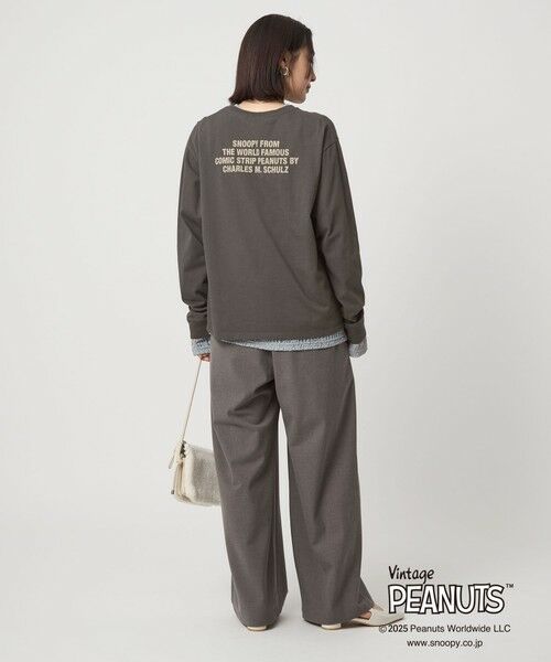 green label relaxing / グリーンレーベル リラクシング カットソー | ＜at ease＞PEANUTS ロングスリーブ カットソー | 詳細16