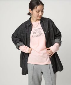 green label relaxing / グリーンレーベル リラクシング カットソー | 【WEB限定】＜at ease＞グラフィック ロングスリーブ Tシャツ