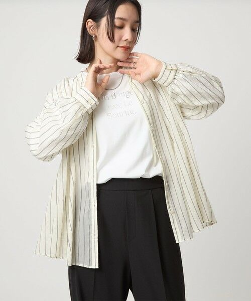 green label relaxing / グリーンレーベル リラクシング カットソー | 【WEB限定】＜at ease＞グラフィック ロングスリーブ Tシャツ | 詳細4