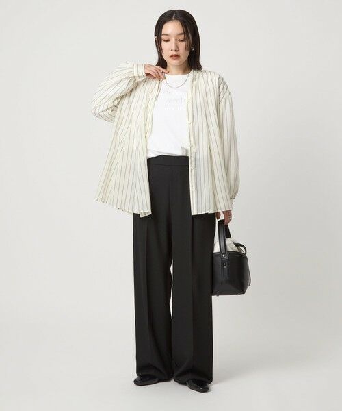 green label relaxing / グリーンレーベル リラクシング カットソー | 【WEB限定】＜at ease＞グラフィック ロングスリーブ Tシャツ | 詳細5