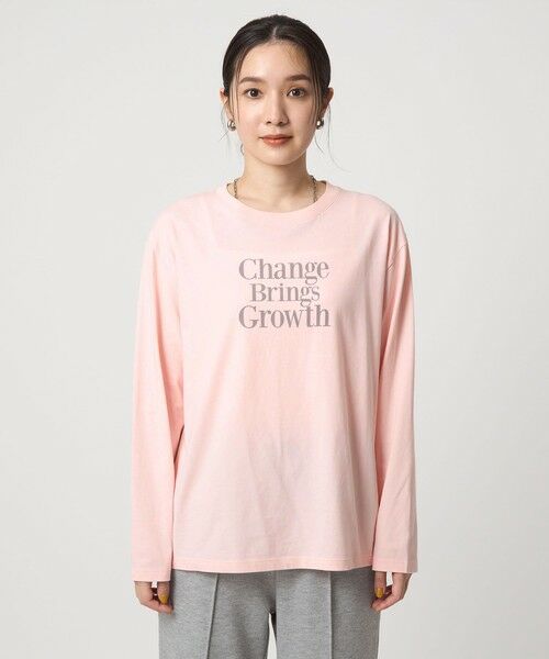 green label relaxing / グリーンレーベル リラクシング カットソー | 【WEB限定】＜at ease＞グラフィック ロングスリーブ Tシャツ | 詳細13