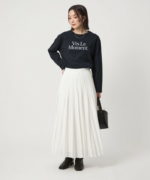 green label relaxing / グリーンレーベル リラクシング カットソー | 【WEB限定】＜at ease＞グラフィック ロングスリーブ Tシャツ | 詳細23