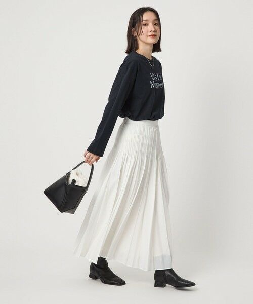 green label relaxing / グリーンレーベル リラクシング カットソー | 【WEB限定】＜at ease＞グラフィック ロングスリーブ Tシャツ | 詳細24