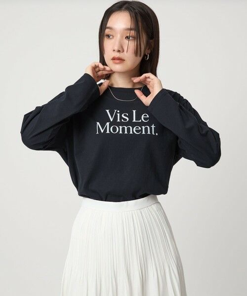 green label relaxing / グリーンレーベル リラクシング カットソー | 【WEB限定】＜at ease＞グラフィック ロングスリーブ Tシャツ | 詳細21