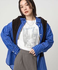 green label relaxing / グリーンレーベル リラクシング カットソー | 【WEB限定】＜at ease＞フォト ロングスリーブ Tシャツ