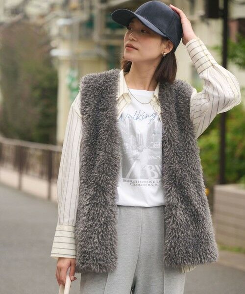 green label relaxing / グリーンレーベル リラクシング カットソー | 【WEB限定】＜at ease＞フォト ロングスリーブ Tシャツ | 詳細5