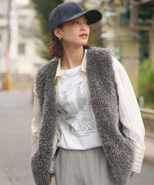 green label relaxing / グリーンレーベル リラクシング カットソー | 【WEB限定】＜at ease＞フォト ロングスリーブ Tシャツ | 詳細6