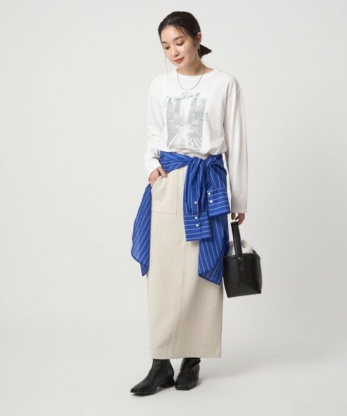 green label relaxing / グリーンレーベル リラクシング カットソー | 【WEB限定】＜at ease＞フォト ロングスリーブ Tシャツ | 詳細12