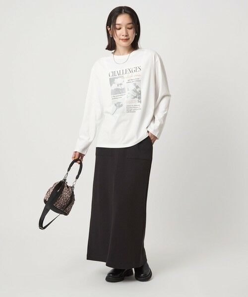green label relaxing / グリーンレーベル リラクシング カットソー | 【WEB限定】＜at ease＞フォト ロングスリーブ Tシャツ | 詳細29
