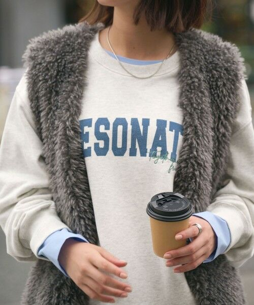 green label relaxing / グリーンレーベル リラクシング スウェット | 【WEB限定】＜at ease＞ロゴ スウェット プルオーバー | 詳細3