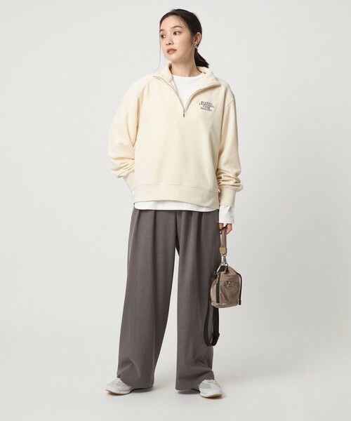 green label relaxing / グリーンレーベル リラクシング カットソー | 【WEB限定】＜at ease＞ベロア ハーフジップ プルオーバー | 詳細10