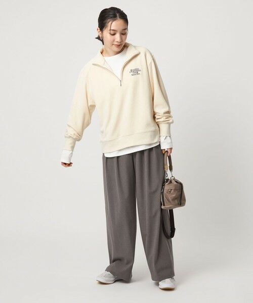 green label relaxing / グリーンレーベル リラクシング カットソー | 【WEB限定】＜at ease＞ベロア ハーフジップ プルオーバー | 詳細9