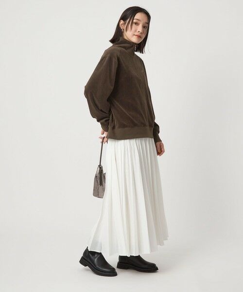 green label relaxing / グリーンレーベル リラクシング カットソー | 【WEB限定】＜at ease＞ベロア ハーフジップ プルオーバー | 詳細18