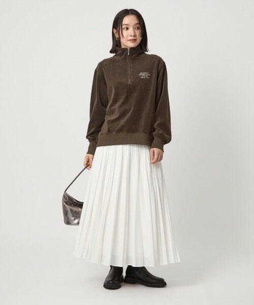 green label relaxing / グリーンレーベル リラクシング カットソー | 【WEB限定】＜at ease＞ベロア ハーフジップ プルオーバー | 詳細19