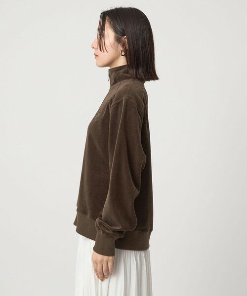 green label relaxing / グリーンレーベル リラクシング カットソー | 【WEB限定】＜at ease＞ベロア ハーフジップ プルオーバー | 詳細21