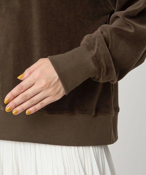 green label relaxing / グリーンレーベル リラクシング カットソー | 【WEB限定】＜at ease＞ベロア ハーフジップ プルオーバー | 詳細24