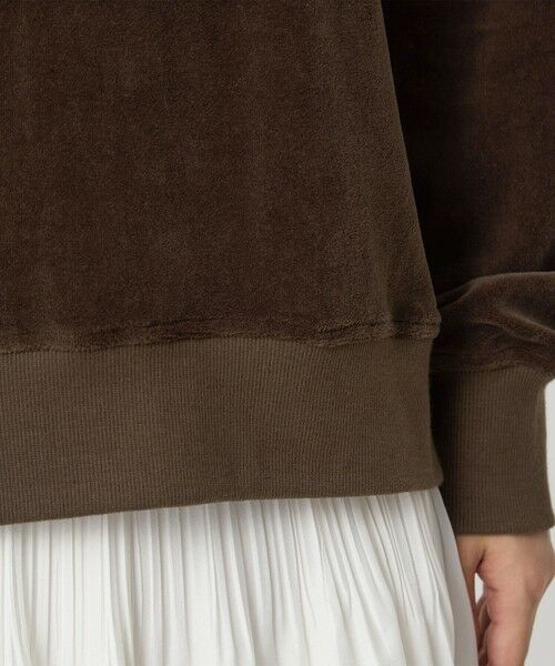 green label relaxing / グリーンレーベル リラクシング カットソー | 【WEB限定】＜at ease＞ベロア ハーフジップ プルオーバー | 詳細25