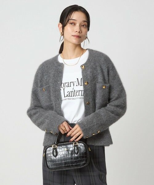 green label relaxing / グリーンレーベル リラクシング カットソー | ブックストア ロゴ ロングスリーブ Tシャツ | 詳細2