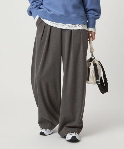 green label relaxing / グリーンレーベル リラクシング スラックス・ドレスパンツ | 【WEB限定】＜at ease＞スラックス パンツ マシンウォッシャブル ストレッチ 帯電防止 | 詳細5