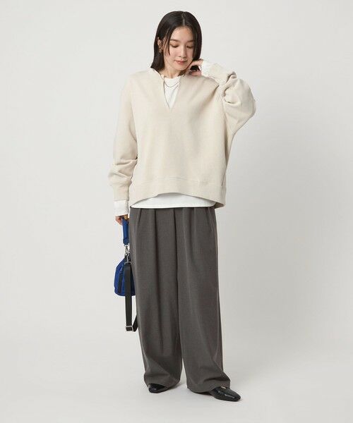 green label relaxing / グリーンレーベル リラクシング スラックス・ドレスパンツ | 【WEB限定】＜at ease＞スラックス パンツ マシンウォッシャブル ストレッチ 帯電防止 | 詳細8