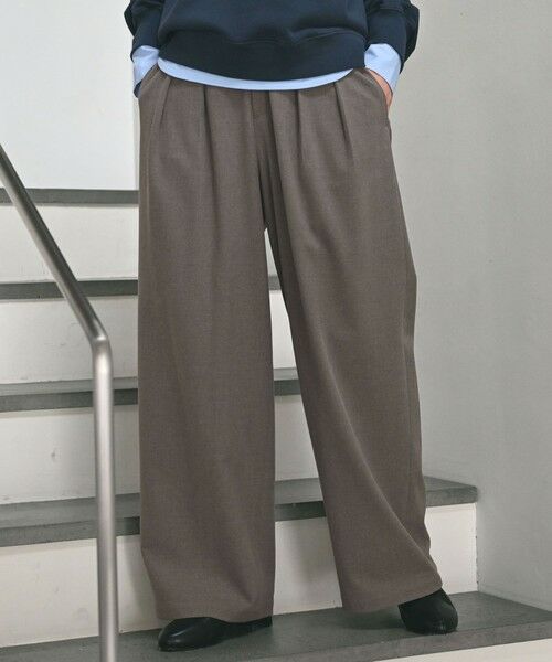 green label relaxing / グリーンレーベル リラクシング スラックス・ドレスパンツ | 【WEB限定】＜at ease＞スラックス パンツ マシンウォッシャブル ストレッチ 帯電防止 | 詳細9