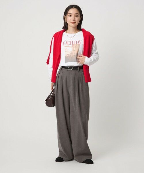 green label relaxing / グリーンレーベル リラクシング スラックス・ドレスパンツ | 【WEB限定】＜at ease＞スラックス パンツ マシンウォッシャブル ストレッチ 帯電防止 | 詳細21