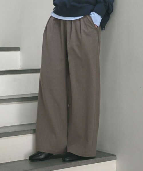 green label relaxing / グリーンレーベル リラクシング スラックス・ドレスパンツ | 【WEB限定】＜at ease＞スラックス パンツ マシンウォッシャブル ストレッチ 帯電防止 | 詳細10