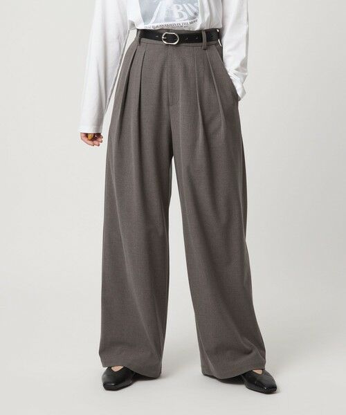 green label relaxing / グリーンレーベル リラクシング スラックス・ドレスパンツ | 【WEB限定】＜at ease＞スラックス パンツ マシンウォッシャブル ストレッチ 帯電防止 | 詳細15