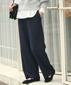 green label relaxing / グリーンレーベル リラクシング その他パンツ | 【WEB限定】＜at ease＞オルマイ ワイド パンツ マシンウォッシャブル ストレッチ 帯電防止