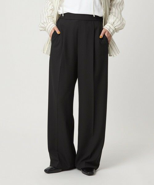 green label relaxing / グリーンレーベル リラクシング その他パンツ | 【WEB限定】＜at ease＞オルマイ ワイド パンツ マシンウォッシャブル ストレッチ 帯電防止 | 詳細5