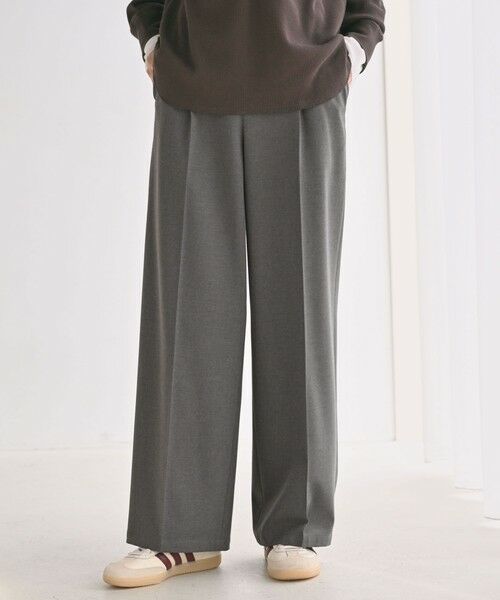 green label relaxing / グリーンレーベル リラクシング その他パンツ | 【WEB限定】＜at ease＞オルマイ ワイド パンツ マシンウォッシャブル ストレッチ 帯電防止 | 詳細7