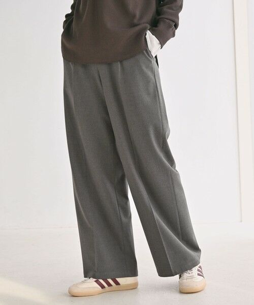 green label relaxing / グリーンレーベル リラクシング その他パンツ | 【WEB限定】＜at ease＞オルマイ ワイド パンツ マシンウォッシャブル ストレッチ 帯電防止 | 詳細8