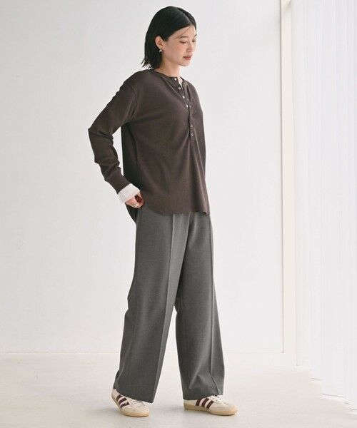 green label relaxing / グリーンレーベル リラクシング その他パンツ | 【WEB限定】＜at ease＞オルマイ ワイド パンツ マシンウォッシャブル ストレッチ 帯電防止 | 詳細10