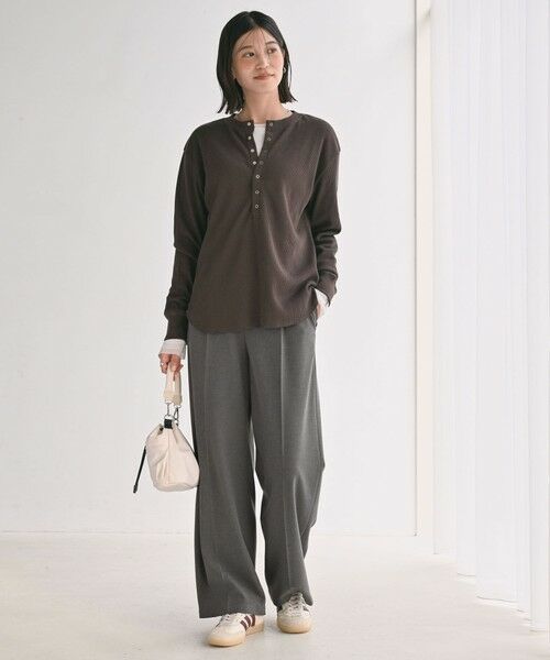 green label relaxing / グリーンレーベル リラクシング その他パンツ | 【WEB限定】＜at ease＞オルマイ ワイド パンツ マシンウォッシャブル ストレッチ 帯電防止 | 詳細11