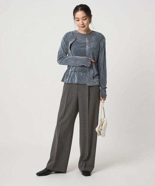 green label relaxing / グリーンレーベル リラクシング その他パンツ | 【WEB限定】＜at ease＞オルマイ ワイド パンツ マシンウォッシャブル ストレッチ 帯電防止 | 詳細13