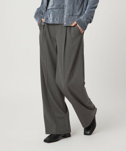 green label relaxing/グリーンレーベル リラクシング 【WEB限定】<at ease>オルマイ ワイド パンツ マシンウォッシャブル ストレッチ 帯電防止 DK. GRAY XL(42) green label relaxing/グリーンレーベル リラクシング 【WEB限定】<at ease>オルマイ ワイド パンツ マシンウォッシャブル ストレッチ 帯電防止 DK. GRAY XL(42)