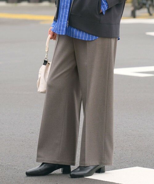 green label relaxing / グリーンレーベル リラクシング その他パンツ | 【WEB限定】＜at ease＞オルマイ ワイド パンツ マシンウォッシャブル ストレッチ 帯電防止 | 詳細16