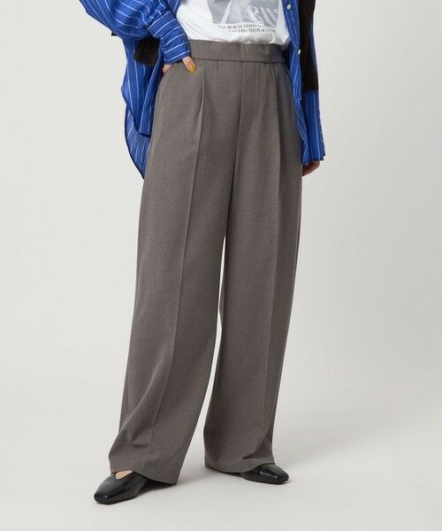 green label relaxing / グリーンレーベル リラクシング その他パンツ | 【WEB限定】＜at ease＞オルマイ ワイド パンツ マシンウォッシャブル ストレッチ 帯電防止 | 詳細20