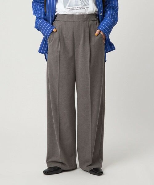 green label relaxing / グリーンレーベル リラクシング その他パンツ | 【WEB限定】＜at ease＞オルマイ ワイド パンツ マシンウォッシャブル ストレッチ 帯電防止 | 詳細21