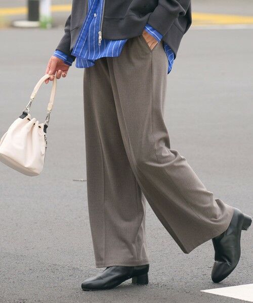 green label relaxing / グリーンレーベル リラクシング その他パンツ | 【WEB限定】＜at ease＞オルマイ ワイド パンツ マシンウォッシャブル ストレッチ 帯電防止 | 詳細17