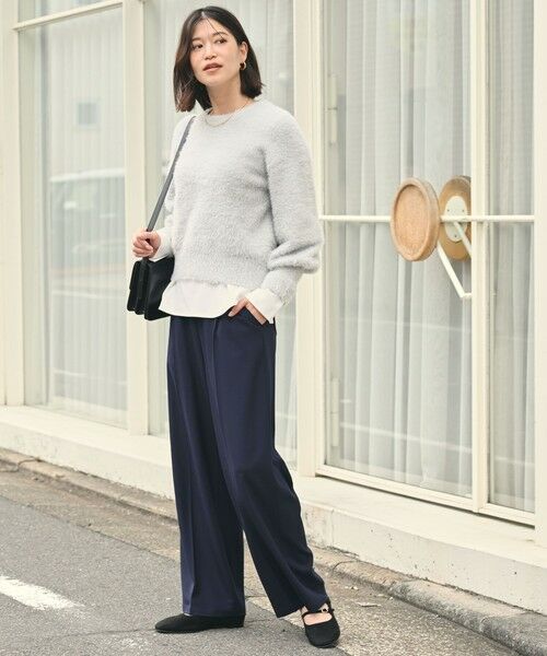 green label relaxing / グリーンレーベル リラクシング その他パンツ | 【WEB限定】＜at ease＞オルマイ ワイド パンツ マシンウォッシャブル ストレッチ 帯電防止 | 詳細29