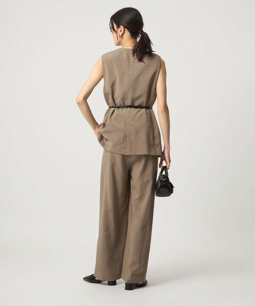 green label relaxing / グリーンレーベル リラクシング その他パンツ | ［size SHORT/TALLあり］パウダリー ワイド パンツ | 詳細11