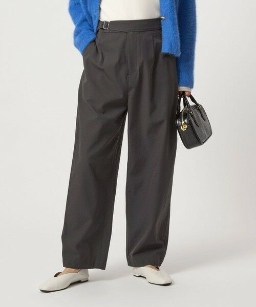 green label relaxing/グリーンレーベル リラクシング ベルテッド フォルム パンツ DK. GRAY M(38) green label relaxing/グリーンレーベル リラクシング ベルテッド フォルム パンツ DK. GRAY M(38)