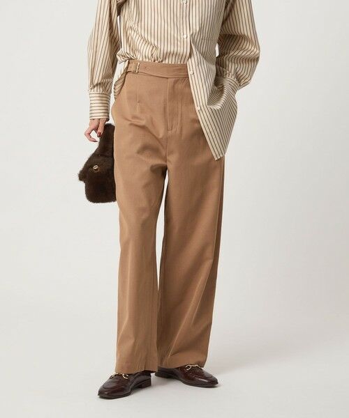 green label relaxing / グリーンレーベル リラクシング その他パンツ | ベルテッド フォルム パンツ | 詳細13