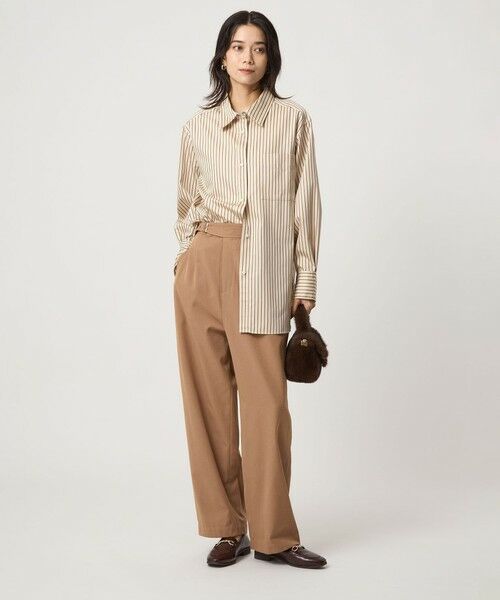 green label relaxing / グリーンレーベル リラクシング その他パンツ | ベルテッド フォルム パンツ | 詳細15