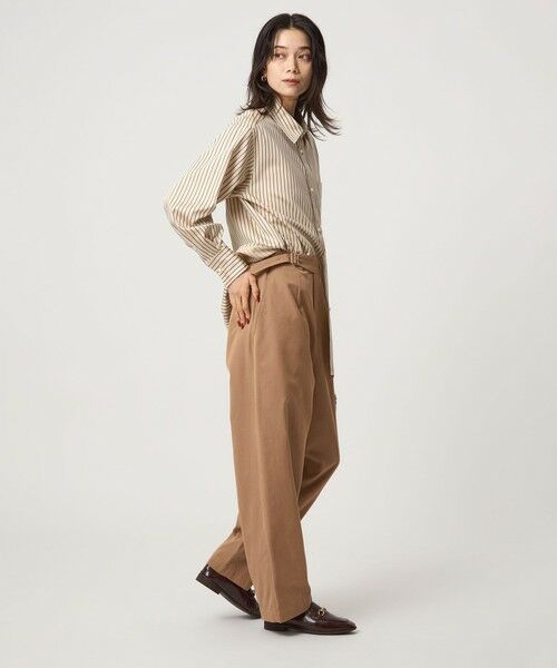 green label relaxing / グリーンレーベル リラクシング その他パンツ | ベルテッド フォルム パンツ | 詳細17