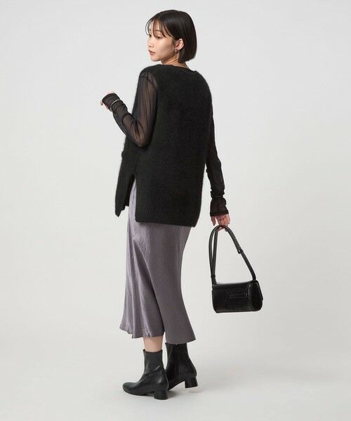 green label relaxing / グリーンレーベル リラクシング ベスト | ヘアリー ニット ベスト | 詳細7