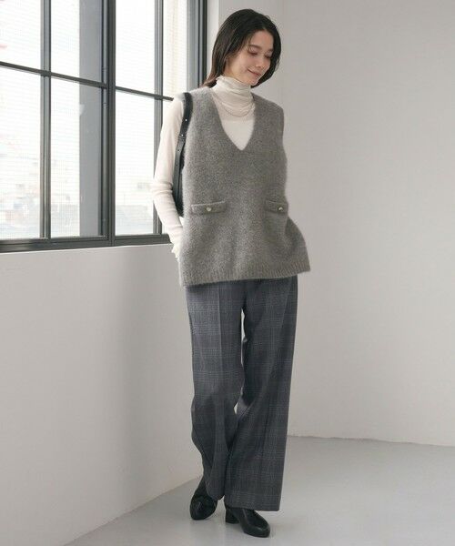 green label relaxing / グリーンレーベル リラクシング ベスト | ヘアリー ニット ベスト | 詳細9