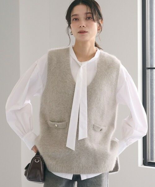 green label relaxing / グリーンレーベル リラクシング ベスト | ヘアリー ニット ベスト | 詳細17