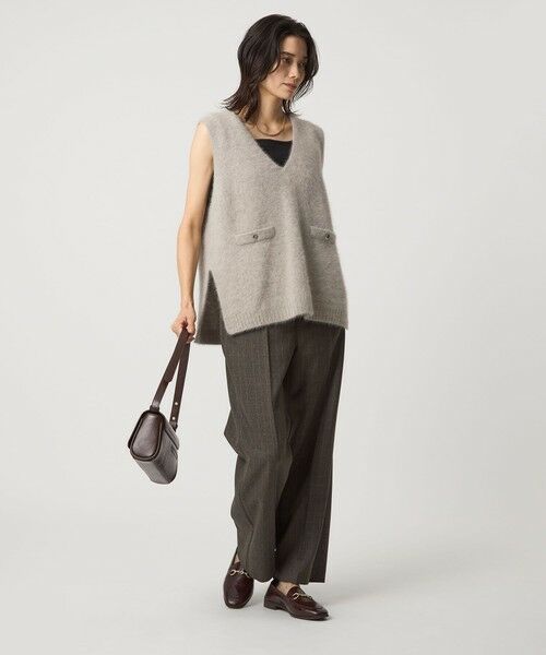 green label relaxing / グリーンレーベル リラクシング ベスト | ヘアリー ニット ベスト | 詳細25
